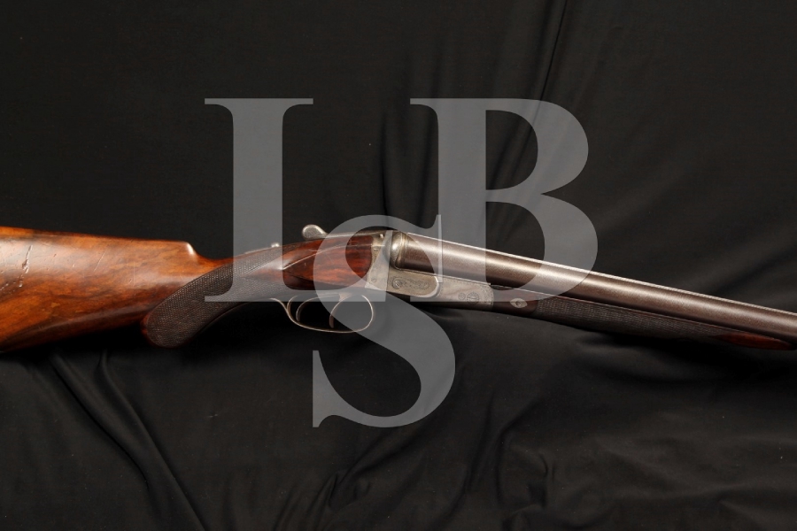 Lindner Charles Daly 12 Gauge Ga. SxS Side by Side Shotgun, Diamond Quality, Serial Number 307, Antique