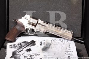 Mateba Model 6 Unica Hunter Autorevolver .44 Mag Nickel 8 3/8" Revolver, Case & More! MFD 2000