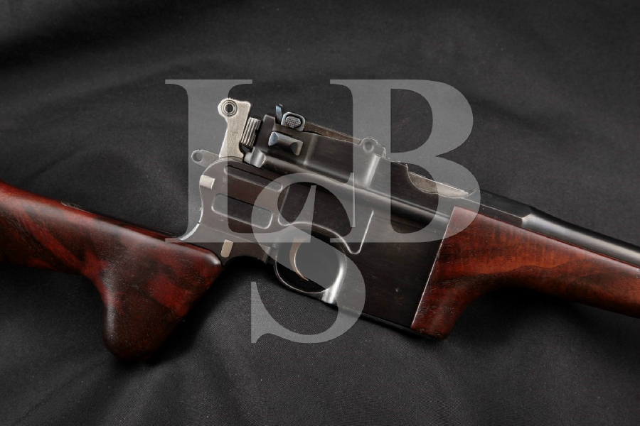 Mauser Model 1896 C96 Early Production Cone Hammer Carbine, Blue 16 1/16” SA Semi-Automatic Rifle, MFD 1897 Antique