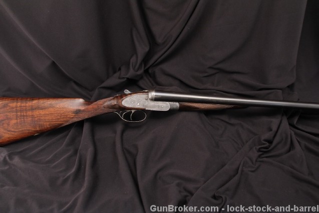 J. Purdey & Sons Best Quality 12 Gauge SxS Shotgun Re-Proved Engraved Side by Side, 1887 Antique