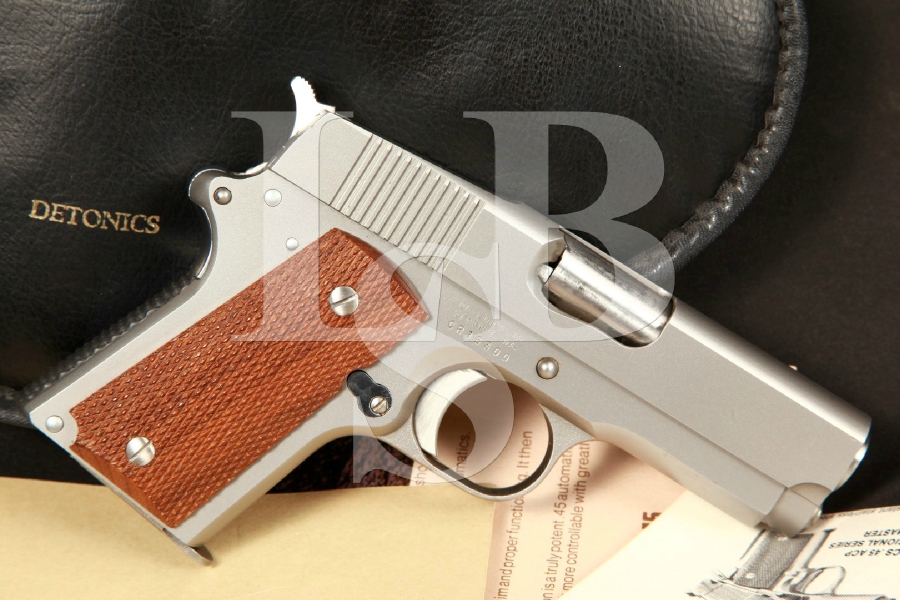 Rare Detonics Combat Master MK VII 3 1/2 Stainless Steel Semi-Automatic Pistol