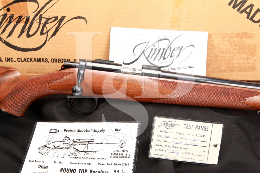 SHARP Kimber Model 82 Custom Classic .22 Long Rifle Bolt Action Competition Rifle MFD 1985, In the Box