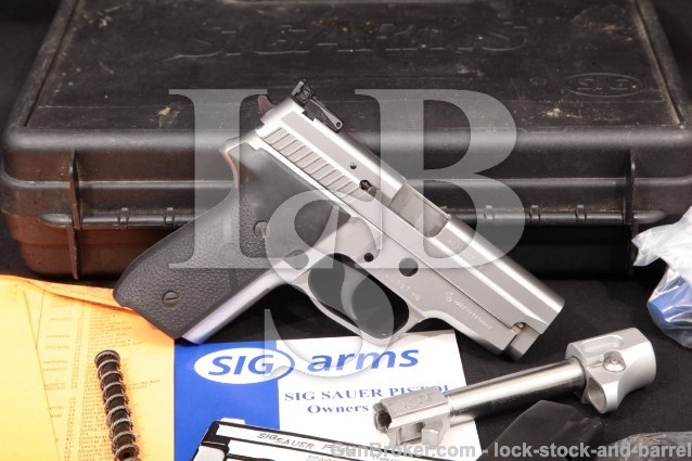 Sig Sauer P229S Sport Stainless 4 3/4", .357 Sig Adjustable Sight Semi-Auto Pistol & Box, MFD 1999