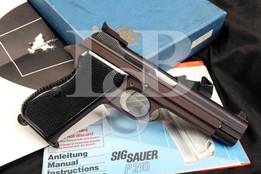 Sig Sauer Sigarms P210-6 9mm Semi-Automatic Pistol Swiss Manufacture & Box