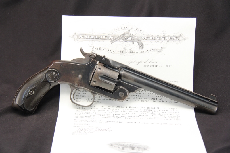 Smith & Wesson S&W .38-44 — Model 3 Target Single Action Revolver Antique