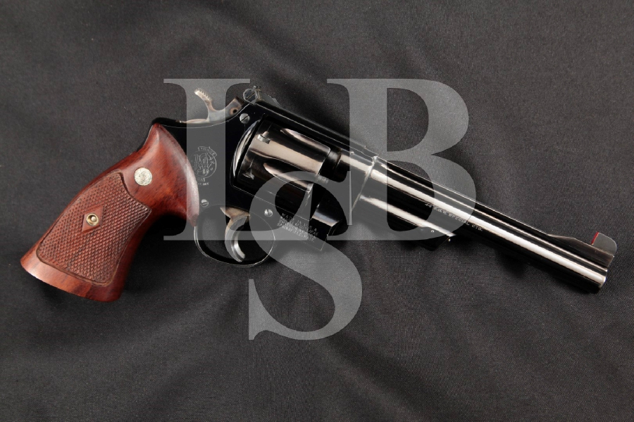 Smith & Wesson S&W .44 Hand Ejector 4th Model Target Pre-Model 24, Blued 6 ½” SA/DA Double Action Revolver, MFD 1955-56 C&R