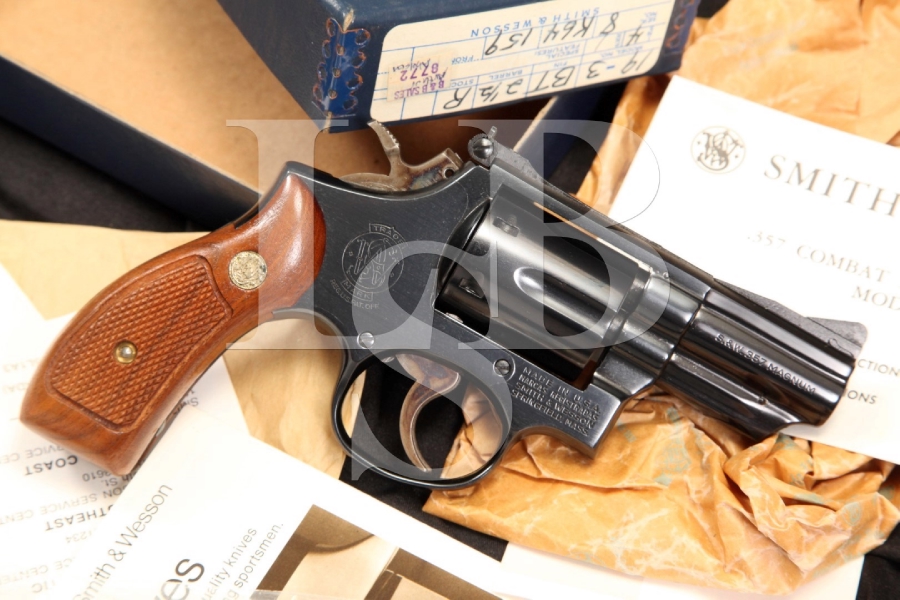 Smith & Wesson S&W Model 19-3 .357 Combat Magnum Double Action Revolver & Box