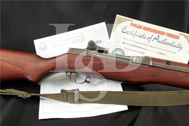 Springfield M1 Garand 7.62 NATO Navy Mk2 Mod 0 CMP Documented Bruce Canfield Collection, MFD 1945 C&R