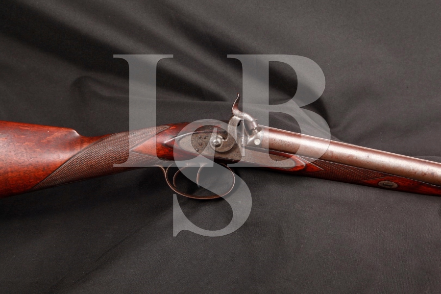 Westley Richards 16 Ga. Gauge Muzzle Loading Percussion Double Barrel SxS Side by Side Shotgun, Antique