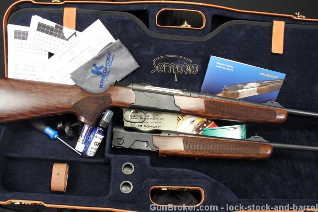 Cased Krieghoff International Semprio 2 Barrel Set New In Box .308 Winchester & 30-06 Semi Auto Rifle